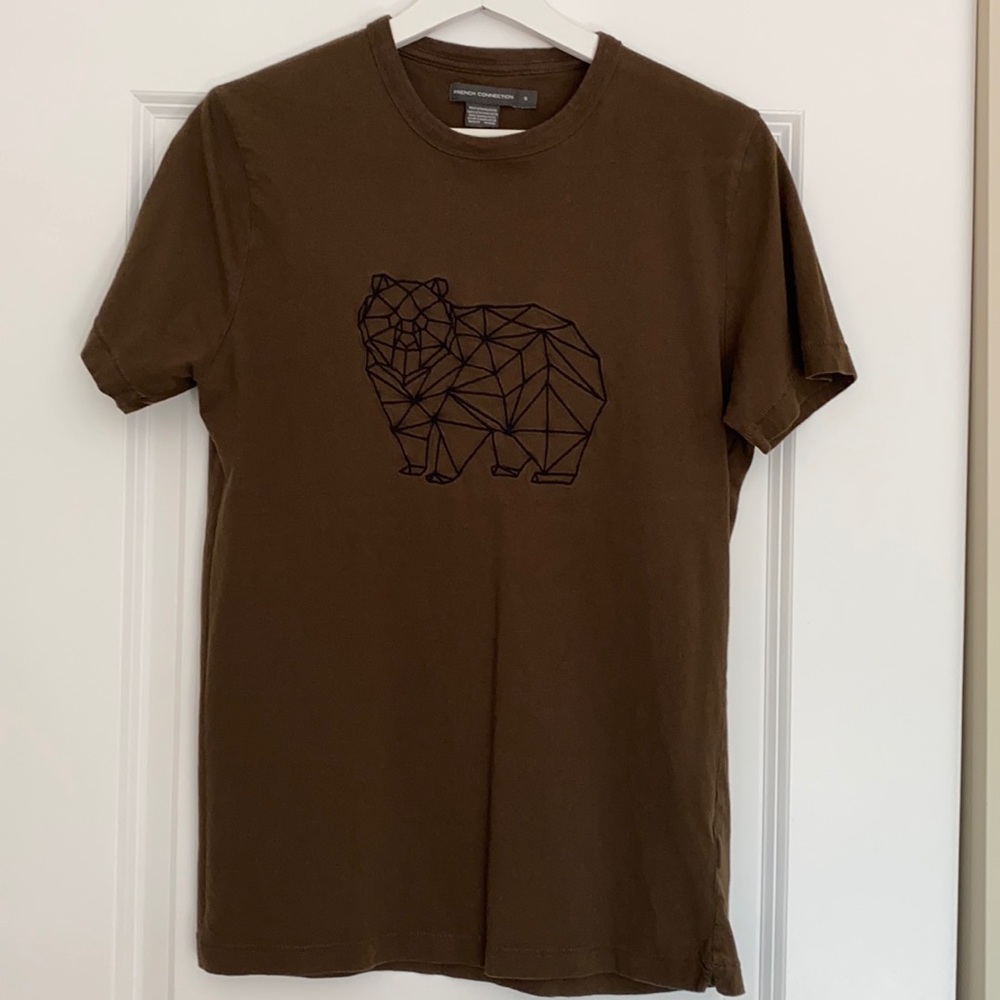 French Connection Brown Bear T-shirt